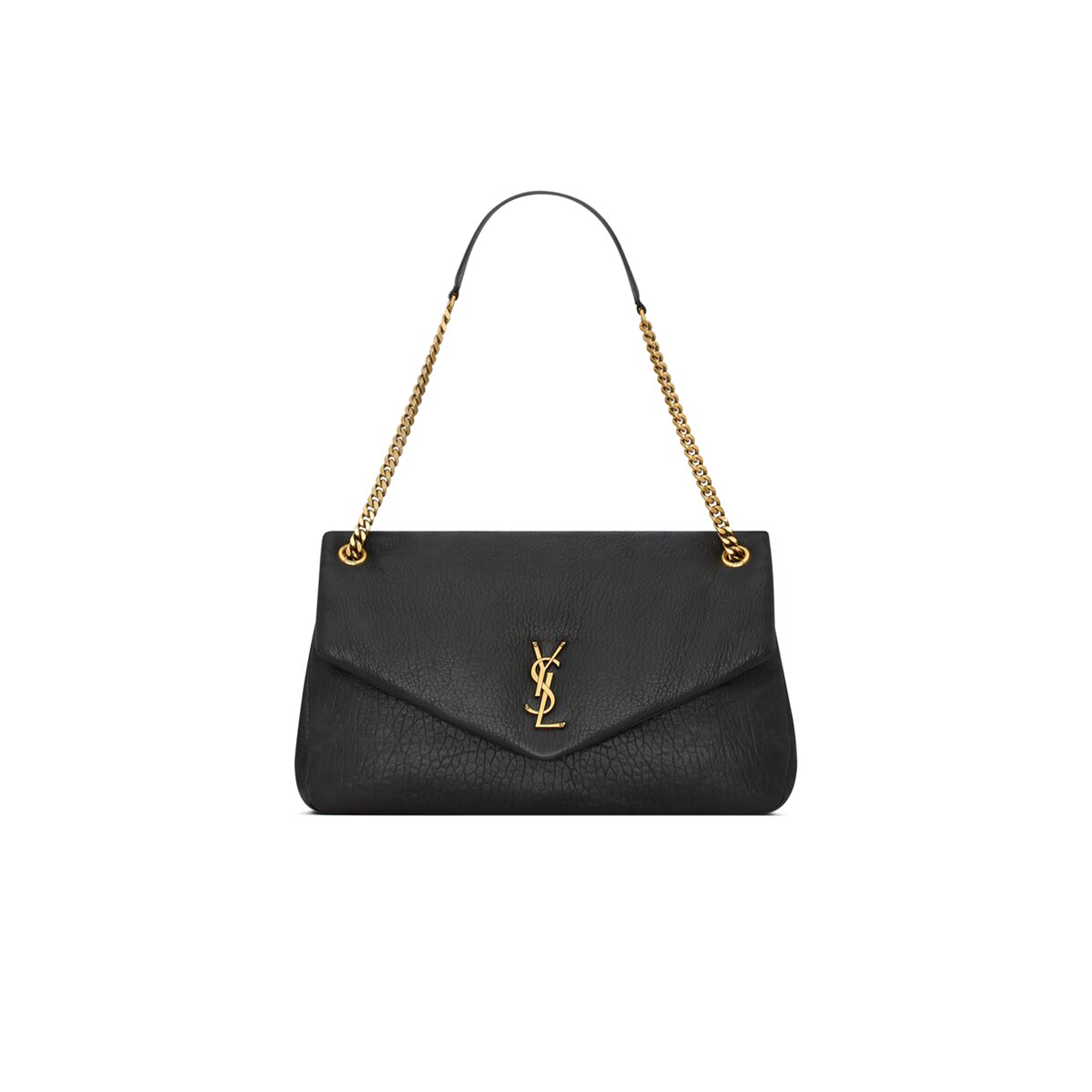 YSL CALYPSO LARGE IN GRAINED LAMBSKIN 777399AACYT1000 (28*22*12cm)